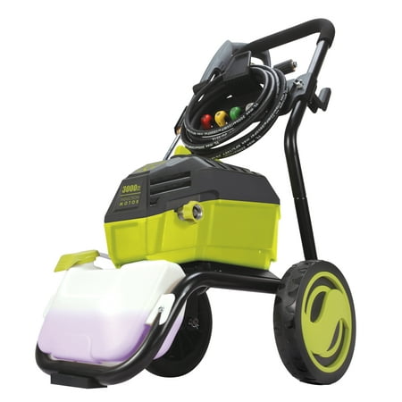 Sun Joe SPX4600 High Performance Induction Motor Electric Pressure Washer  3000 PSI Max  1.3 GPM  Roll Cage