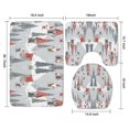 thumbnail image 3 of Gray Christmas Gnome Village Pattern Bathroom Rugs Sets 3 Piece,Toilet Cover Set,Absorbent Non Slip Bathroom Mats Sets with U-Shaped Contour Rug Toilet Rug Set, 3 of 5