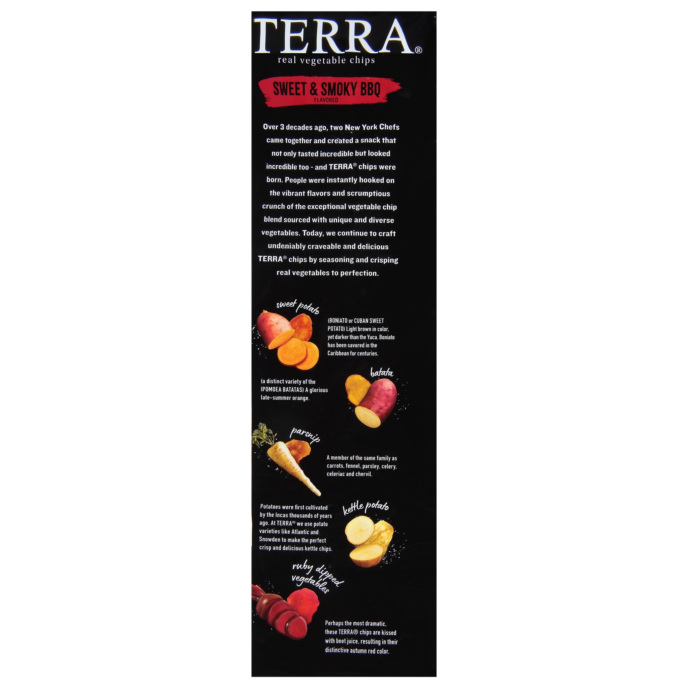 TERRA Sweet & Smoky BBQ Vegetable Snack Chips, 6.8 oz
