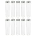 WAXIAYU 10 Clear Plastic Terrarium Tubes for Candy, Plants, and Jewelry