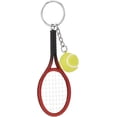 thumbnail image 1 of Yazoeia Key Ring 3 Cute Imitation Tennis Rackets Keychainsbackpack Handbagskey Chainscar Key Rings CJC912-200250, 1 of 5
