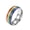 Silver, variant on Rainbow Pride Rings for Men Women LGBTQ Enamel Stripes Couple Stainless Steel Silver Band Colorful Dainty Personalized Gift Jewelry Silver 8