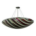 thumbnail image 4 of Meyda 140260 35.25 in. Metro Fusion Jubilee Glass Inverted Pendant, Brushed Nickel, 4 of 5