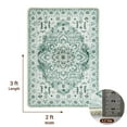 thumbnail image 5 of Sonoro Kate 2x3 Area Rugs for Living Room Bedroom, Non Slip Boho Machine Washable Indoor Floor Carpet, Green, 5 of 7