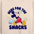 thumbnail image 3 of Mickey & Friends - Here For The Snacks - Women's Lightweight French Terry Long Sleeve Shirt, 3 of 5