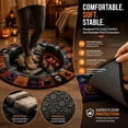 thumbnail image 4 of 3D Haunted Staircase Round Rug – Halloween Optical Illusion Area Mat, Soft Non-Slip Floor Carpet for Living Room Bedroom Entryway, Spooky Ghost Skeleton Pumpkin Home Decor Indoor Party Gift, 4 of 7