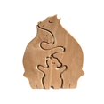 thumbnail image 1 of Statue Model  Cute Elephant Shape Wood Decorative Detachable Statue Display for Mother‘s Day, 1 of 8