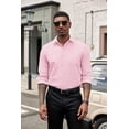 thumbnail image 4 of COOFANDY Dress Shirt for Men Button Up Shirts Summer Textured Suit Wedding Shirts Regular Fit, 4 of 6