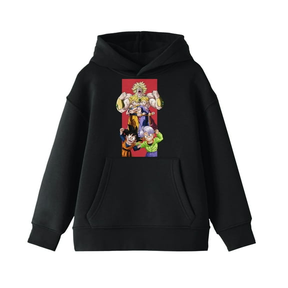 Bioworld Dragon Ball Z Broly Character Art Boy's Black Sweatshirt-Medium