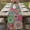 Bright Red Sky Blue Lemon Green, variant on Table Runner 72 Inches Long for Kitchen Dining, Colorful Ethnic Dresser Scarf Farmhouse, Dining Table Decorations for Wedding/Parties, National Modern Geometric Red Green 13 x 72 In