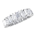 thumbnail image 3 of Spot Jewelry 14K White Gold Plated Rings - Pear & Baguette Cut Excellent 3.20 Ct Diamond Rings - Multi Diamond Engagement Wedding Eternity Bands - Latest Engagement Diamond Rings for Women, 3 of 3