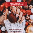 thumbnail image 5 of Uñas postizas rojas, decoraciones navideñas cortas, uñas postizas cuadradas, bonitas uñas postizas de cubierta completa para mujeres y niñas, 24 unidades, 5 of 5
