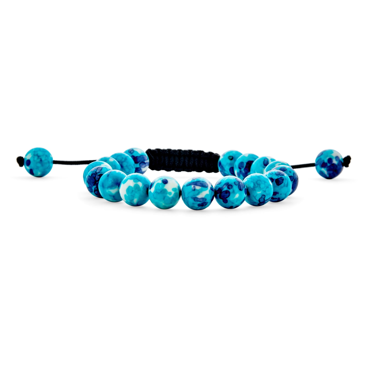 Teal sea spacer bead bracelet