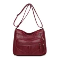 thumbnail image 3 of Carteras y bolsos de lujo de cuero suave vintage 2024 Diseño de bolso de mujer de alta calidad Bolsos de hombro cruzados para mujer con múltiples bolsillos, 3 of 5