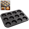 thumbnail image 1 of Molde para hornear antiadherente de 12 tazas para muffins, molde para hornear muffins reutilizable y molde para magdalenas, 1 of 9
