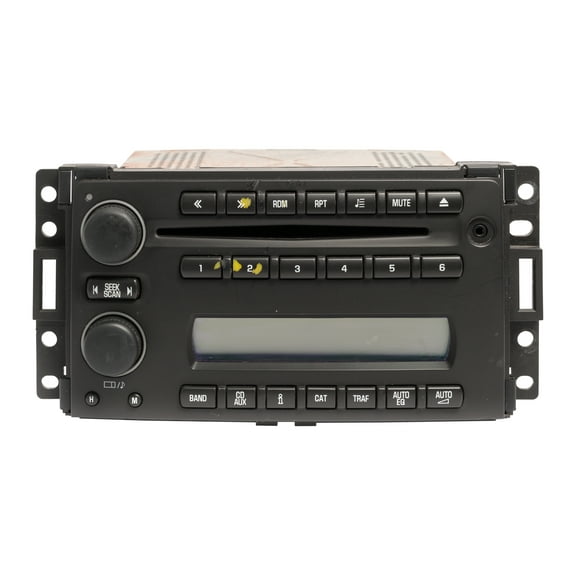 Restored 2008-09 Chevrolet Uplander AM-FM Radio CD Player w Aux Port Part Number 15878234 (Refurbished)