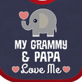 thumbnail image 4 of Inktastic Grammy and Papa Love Me Grandchild Boys or Girls Baby Bib, 4 of 4