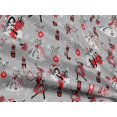 thumbnail image 4 of oneOone Rayon Gray Fabric Christmas Quilting Supplies Print Sewing Fabric By The Yard 56 Inch Wide - P0, 4 of 6