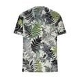 thumbnail image 7 of BRGZLK Women's Short Sleeve V Neck T Shirts Cute Floral Printed 2026 Summer Casual Pleated Loose Top, 7 of 7