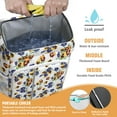 thumbnail image 3 of Floral Print and Skull Design Insulated Cooler Backpack - 20L Leakproof & Easy to Clean, Great for Camping, 3 of 6