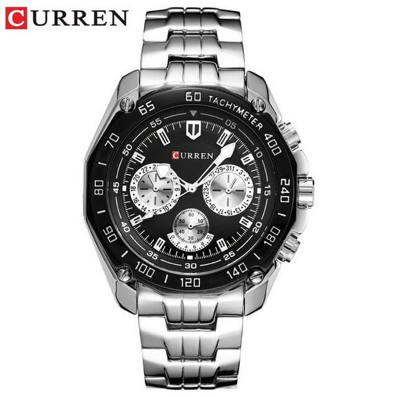 Fashion Curren Luxury Brand Man Quartz Full Stainless Steel Watch Casual Military Sport Men Dress Wristwatch Gentleman 2018 New - Quartz Wristwatches