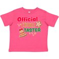 thumbnail image 3 of Inktastic Christmas Official Cookie Taster with Bell and Star Cookie Boys or Girls Toddler T-Shirt, 3 of 5