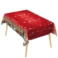 thumbnail image 6 of Nanqianyi Snowflake Snowman Christmas Tablecloth,60"x120",Waterproof Stain Resistant Table Cover For Winter Xmas Party Decor, 6 of 6