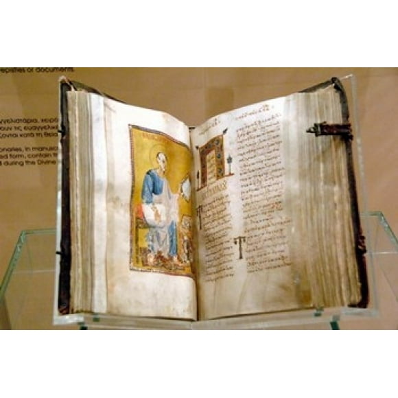 Lectionary, Christianity, Byzantine Museum, Athens, Greece Poster Print by Prisma Archivo (24 x 15)