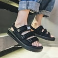 thumbnail image 4 of Hoshose Mens Sandals Open Toe Hiking Outdoor Non-slip Platform Sandals Air Cushion Sport Casual Beach Sandals, 4 of 6