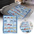 thumbnail image 1 of Flannel Blankets Sofa Blankets Warm And Comfortable Woolen Blankets For Sofa Beds And Soft And Lightweight Blankets For All Seasons, 1 of 5