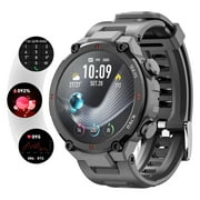 MINGTALN Mingdaln Smartwatch 1.3-inch Touchscreen Wireless Talking Watch with Activity Tracker Fitness Watch for Android Ios for Men and Women (Gray)