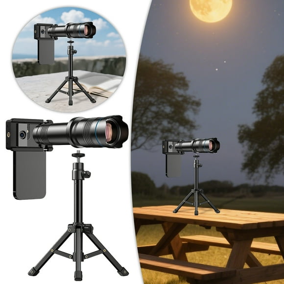 Klonfd High Power 36X High Definition Telephoto Lens With Phone TripodSuitable For IPhonePixel One Plus