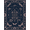 Navy Blue Mauve, Pattern 4, variant on Design&I 9'x12' Washable Area Rug Gothic Tableau Butterfly Botanical Scrolls Scroll Vintage Moth Refined for Master Suite, Under Bed, Sleek Flatweave Pet Friendly