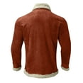 thumbnail image 4 of Vedolay Jackets for Men Business Casual Fall Coat Work Winter Coats Red,2XL, 4 of 5