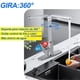 thumbnail image 2 of Grifo para Fregadero de Acero Inoxidable,Llaves para Fregadero de Cocina 360° Giratorio,Grifo Monomando Llave Mezcladora para Fregadero de Agua Caliente y Frí con 2 Manguera, 2 of 9