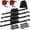4 Pack, variant on Retractable Ratchet Straps (2 Pack) - 1" x10 ft Heavy Duty with Auto Retract, Safety Lock Hooks & 1650 lb - Soft Loops + Bungee Cords for , , , ATV, UTV, Moving