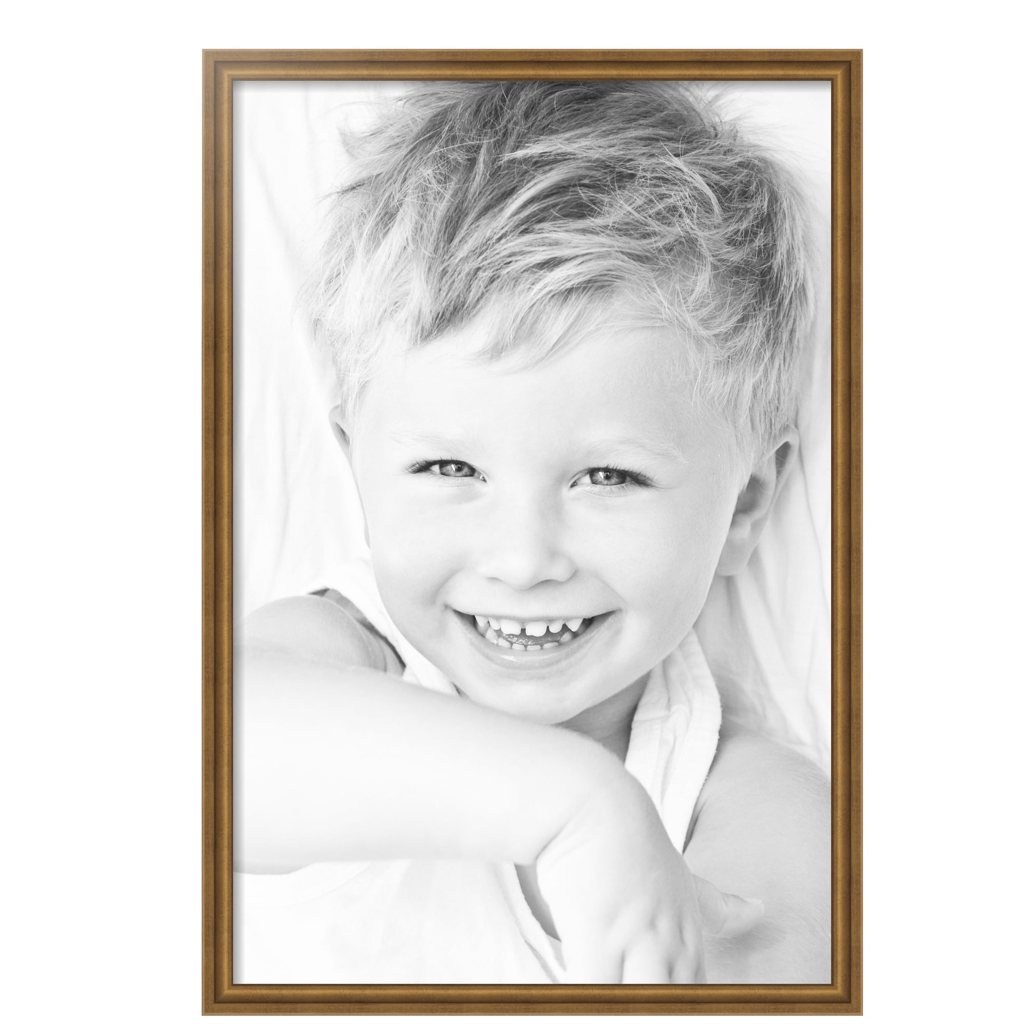 ArtToFrames 24" x 36" Muted Gold Glow Picture Frame, 24x36 inch Gold MDF Poster Frame (WOM-4680), 4 Pack