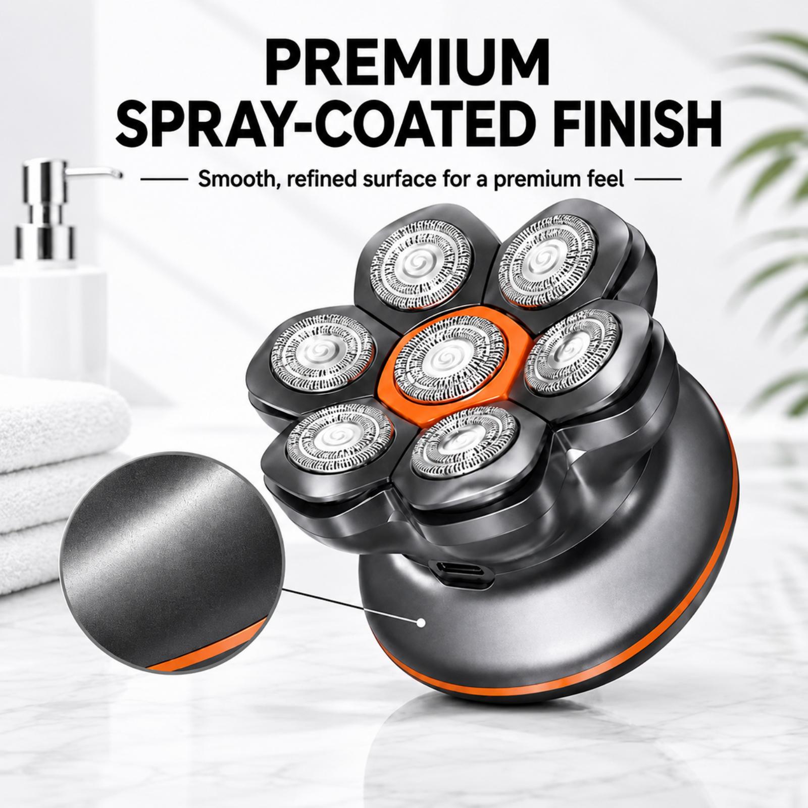 MAXGROOM 7D Floating Head Electric Shaver for Bald Men, Gray photo 6