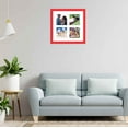 thumbnail image 3 of Red Collage Frame With Mat - 10x10 Frame For Four 4" x 4" Photos  - Great for Instagram Pictures, 3 of 7