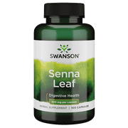 Swanson Senna Leaf 500 Milligrams 100 Capsules