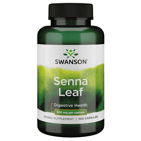 Swanson Senna Leaf 500 Milligrams 100 Capsules