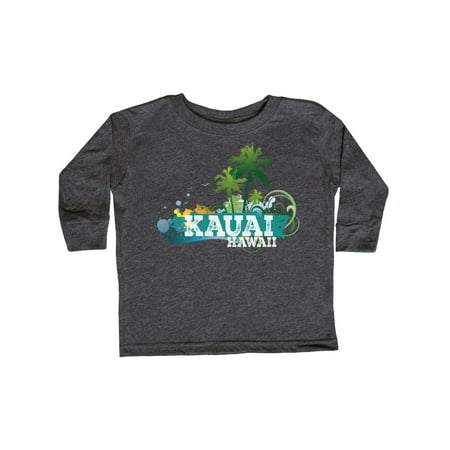 

Inktastic Kauai Hawaii Tropical Vacation Gift Toddler Boy or Toddler Girl Long Sleeve T-Shirt