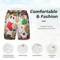 thumbnail image 5 of Balery Christmas Gingerbread Cookies Mens Swim Trunks Swim Shorts for Men Quick Dry Inseam Beach Shorts with Compression Liner Pocket-Medium, 5 of 9