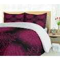 thumbnail image 5 of Ambesonne Purple Mandala Duvet Cover Sets, Psychedelic Boho, 2-King, Maroon Magenta, 5 of 7