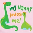 thumbnail image 2 of CafePress - My Nanny Loves Me Dinosaur Infant Bodysuit - Baby Light Bodysuit, Size Newborn - 24 Months, 2 of 4