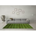 thumbnail image 3 of Ahgly Company Indoor Square Abstract Green Modern Area Rugs, 8' Square, 3 of 4