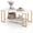 White, variant on Giantex 2 Tier Coffee Table, Living Room Center Table w/Metal Frame, Accent Table, White & Gold