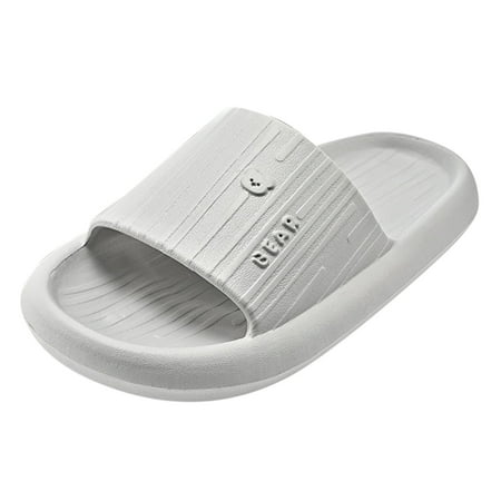 

GWAABD Non-Slip Wear-Resistant Thick-Soled Super Soft Slippers Fashion Spring And Summer Men Slippers Flat Bottom Home Bathroom Non Slip Open Toe Cartoon Bear Pattern