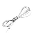 thumbnail image 3 of Latex Elastic Rope DIY Handmade Rope ;DIY Stretch String Clothing Packaging Elastic Cord, White, 3 of 8