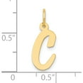 thumbnail image 4 of 10K Yellow Gold Medium Script Letter C Initial Charm (Width 8.98) (Length 16.02) - Jbsp, 4 of 5